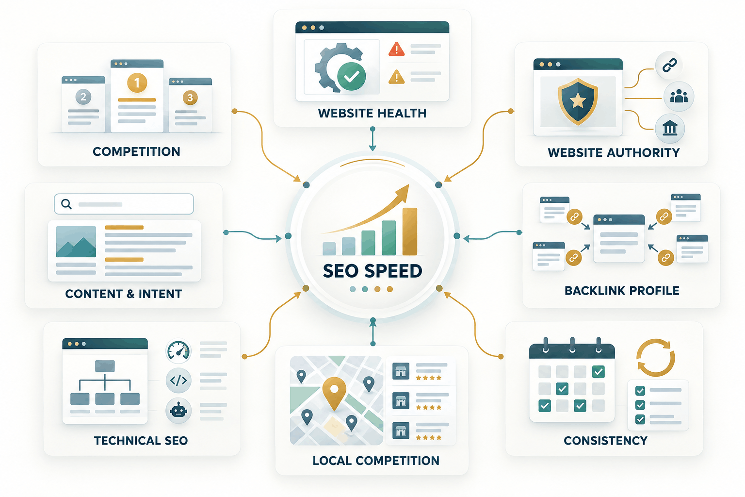 Eight factors that affect how quickly SEO works for businesses in Abu Dhabi
