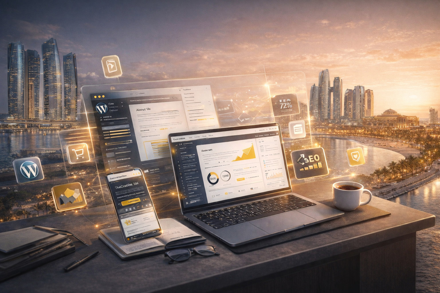 Responsive website development company in Abu Dhabi building mobile-first websites