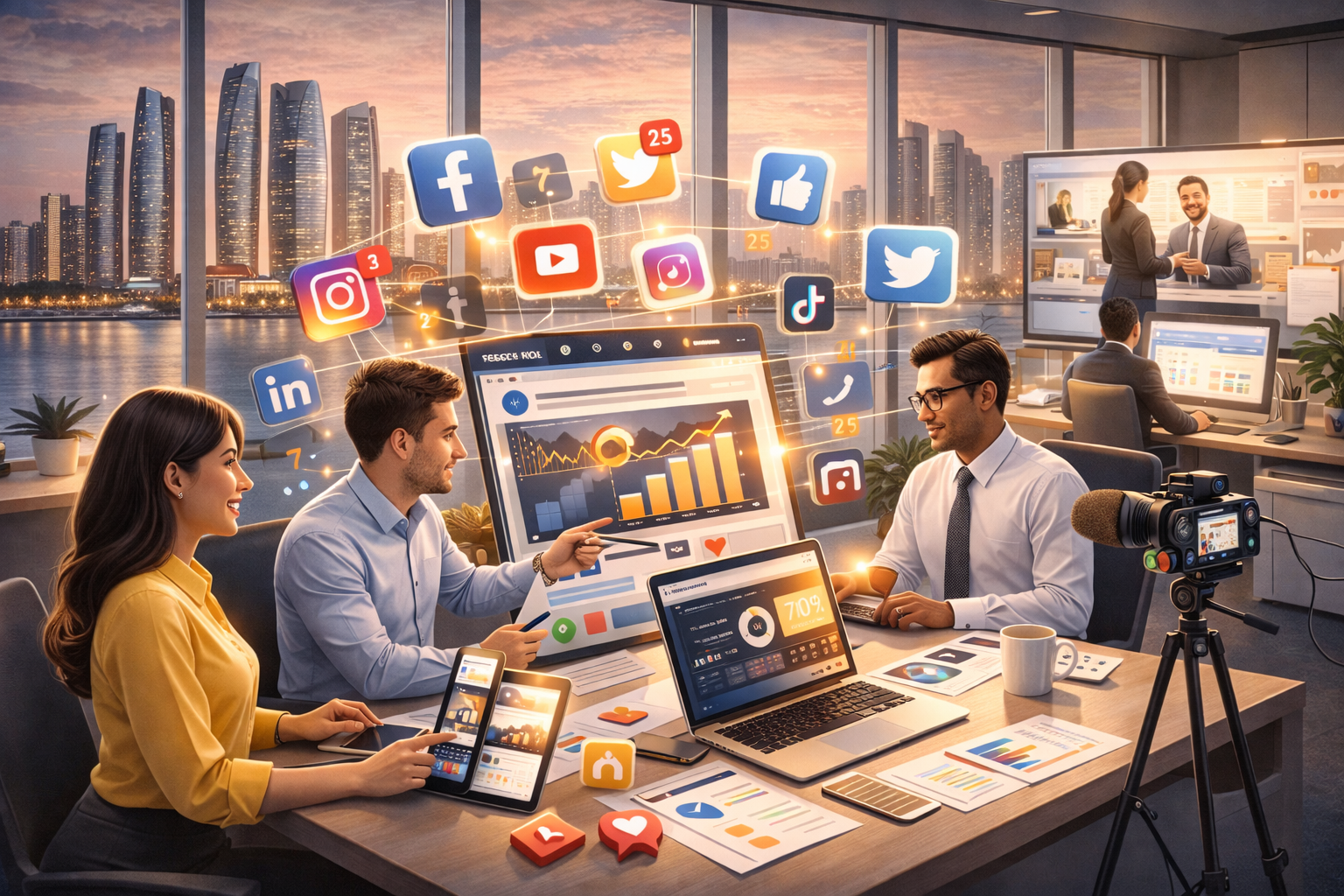 Content creation and social media strategy in Abu Dhabi