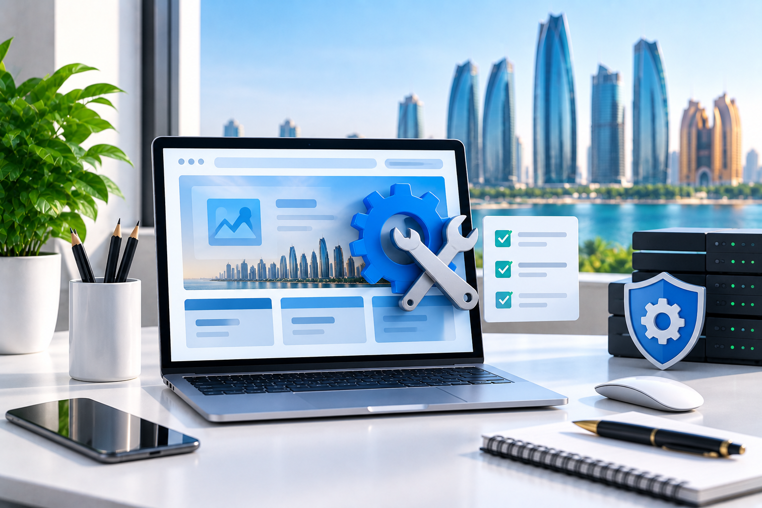 Technical site health and website maintenance services in Abu Dhabi